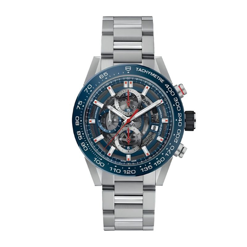 Carrera 01 CAR201T.BA0766 “Blue Skeleton Dial”