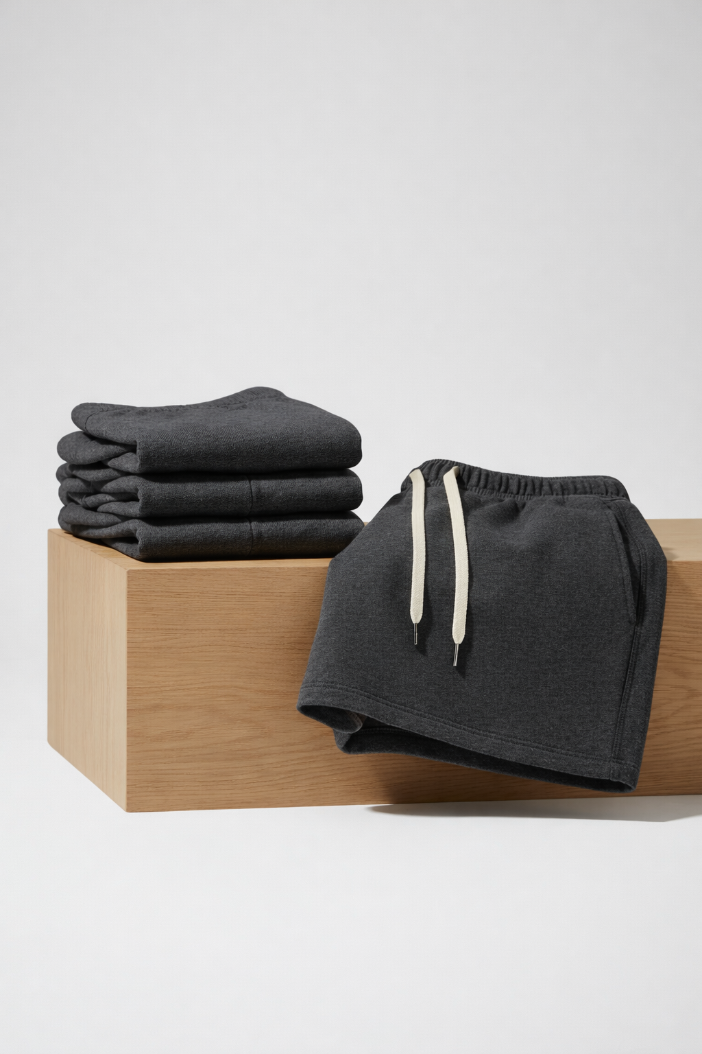 Brushed Terry Cotton Shorts